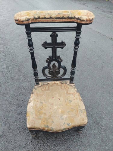 Antique french prayer chair - antique,