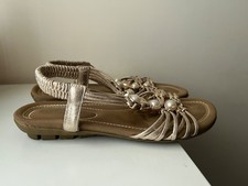 Lotus Sandals Size UK 5 Gold