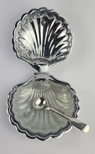 Shell Serving Dish with Glass