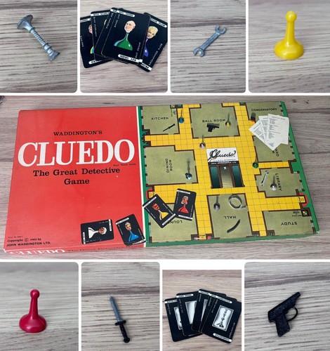 Cluedo vintage board - cluedo,