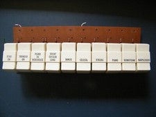 Wersi Helios piano rocker assembly printed in English