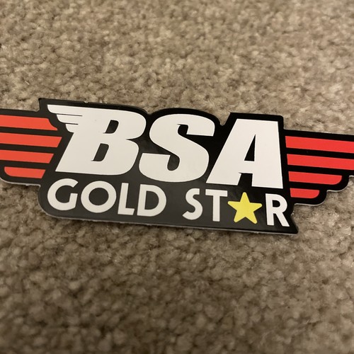 Bsa gold star sticker decal - star,