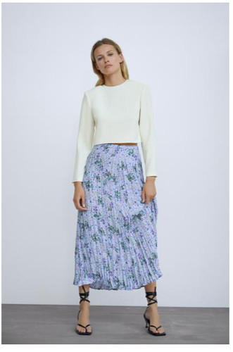 Zara floral print - skirt, size
