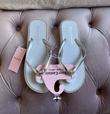 Juicy Couture Grey Flip Flops