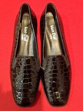 VAN DAL Rochester Lady's Shoes, Black Patent Croc, Slip-Ons Wedge Classic Size 7