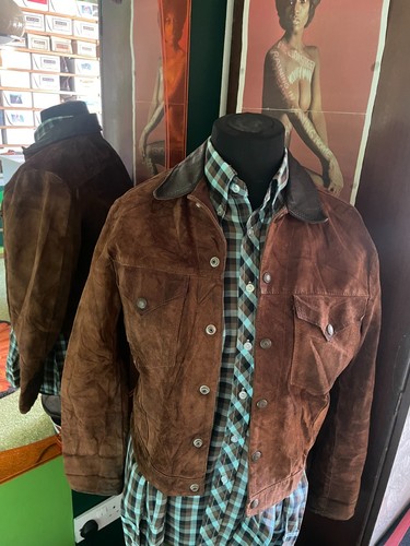 Levi suede trucker jacket - suede,