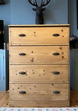 Large Antique Pine Chest of
