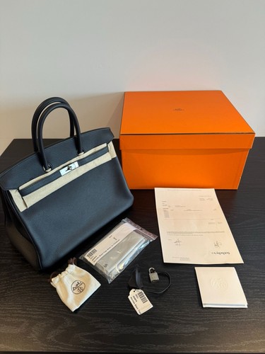 Hermes black togo birkin - black,