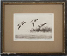 Vintage Etching of Three