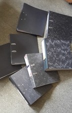 14  lever arch files, used, various ages, brands and condition,need relabelling 