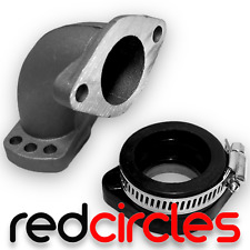 ADJUSTABLE 26mm PIT BIKE INLET MANIFOLD & ADAPTER FITS 140cc to 160cc PITBIKES