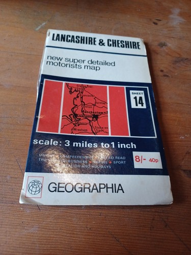 Map geographia lancashire - map,