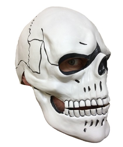 Skull mask white - mask,