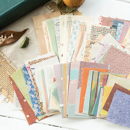 60pcs vintage scrapbook paper - scrapbook,