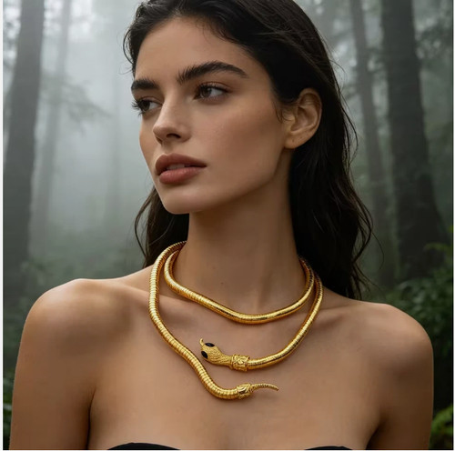 Silver bendable choker jewelry - silver,