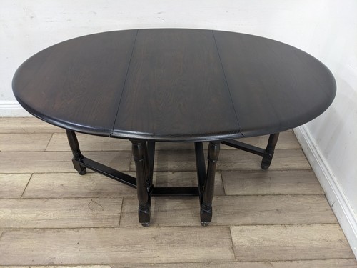 Dining table dark - dining, oak
