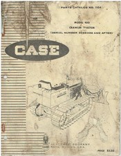 CASE MODEL 450 CRAWLER TRACTOR ORIGINAL 1968 FACTORY PARTS CATALOGUE