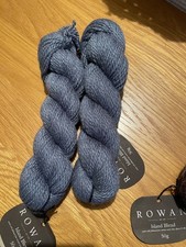2 x 50g Rowan Island Blend  Sh 905 - Marine Blue Alpaca Silk  Sophie Scarf