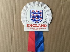 England - European Nations Cup, Wembley - Vintage Football Rosette