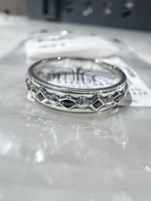 RING BLACK STONES, SILVER