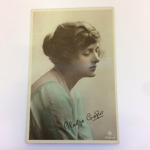 Vintage postcard miss gladys - vintage,