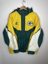 Vintage Green Bay Packers NFL Logo Athletic Jacket Size Medium Retro 90s