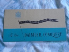 Daimler Conquest brochure undated UK market ref R27/010/109