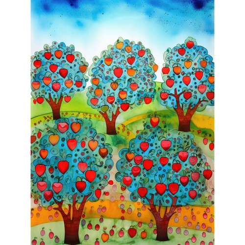 Apple orchard trees harvest - apple,