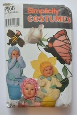 Simplicity 7868 Sewing Pattern Infant Baby Jumpsuit Costume 1/2 1 2 3 4