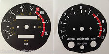 YAMAHA XT500 SPEEDOMETER AND TACHOMETER CLOCK FACE RESTORATION DECALS USA SPEC