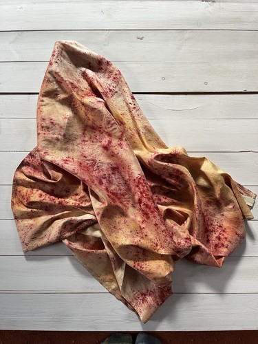 Pure silk plant - silk, dyed