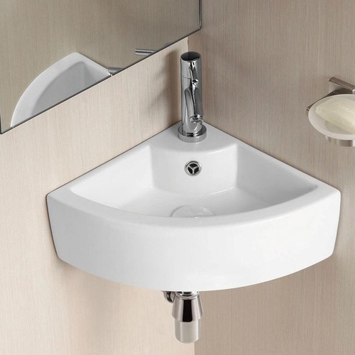 Corner sink basin white - basin,