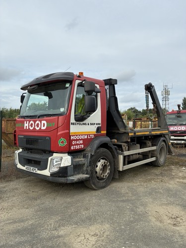 Skip lorry truck - skip,