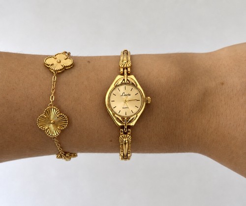 Vintage gold retro link - gold,