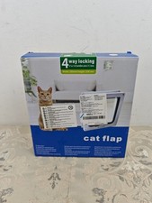 Roxanex Cat Door Large 18.5cm x 18cm Flap Easy to Fit, Safety Pet Sliding Door