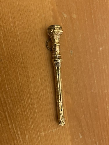 Victorian 9ct gold propelling - victorian,