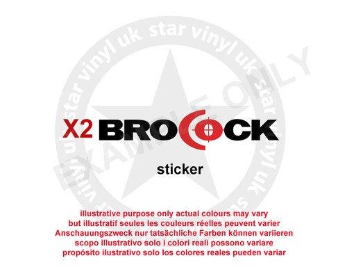 Brocock vinyl decal sticker - brocock,