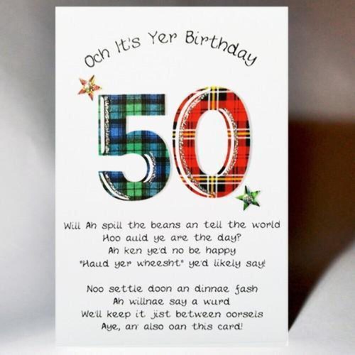 Scottish birthday poem - scottish, cards