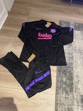 Nike Barcelona Tracksuit -  Black Pink Purple football Dri Fit Large
