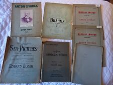 vintage sheet music - seven collections of choral pieces from the 1920's