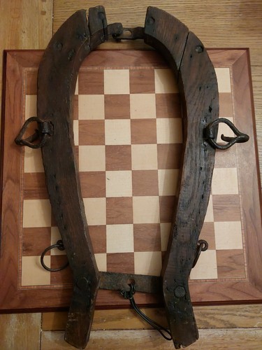 Antique wooden horse cattle - wooden,