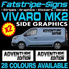 to fit VAUXHALL VIVARO MK2 VAN MOTORHOME VINYL GRAPHICS STICKERS DECALS CAMPER