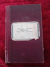 Vintage Ledger 1934 Postage & General Expenses  Ledger Display Prop