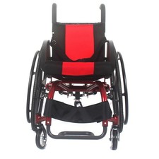 24" Folded Portable Athletic Wheelchair Disabled Trolley Aluminum Alloy 38CM