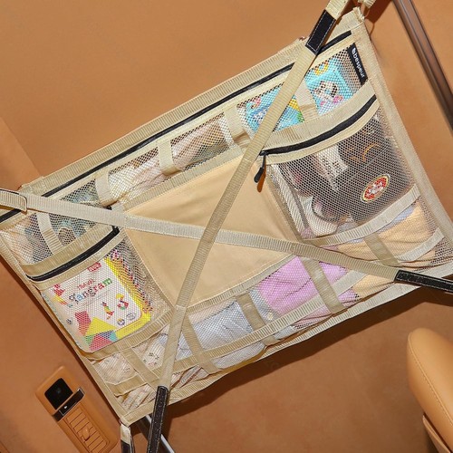 Car ceiling cargo net - car, with