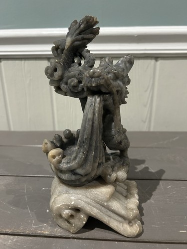 Vintage soapstone hand carved - vintage,