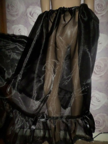 Black organza petticoat - organza,