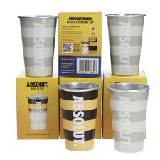 Absolut Vodka Metal Cups Hunni