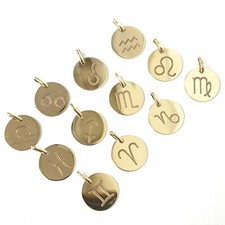 Solid 9ct Gold Zodiac Star