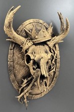Deer Skull Wall Mount Crowned